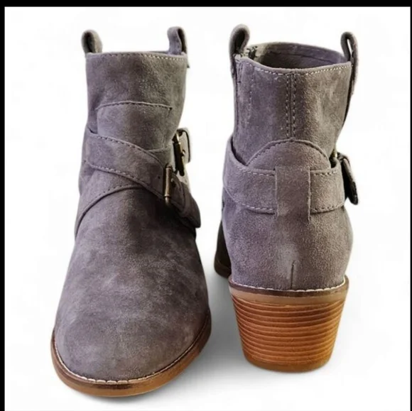 Cole Haan | Size 8B (Medium) | Stormcloud Suede Buckle Ankle Booties | NIB - Picture 5 of 16